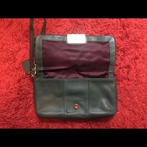 Olive green coach wristlet